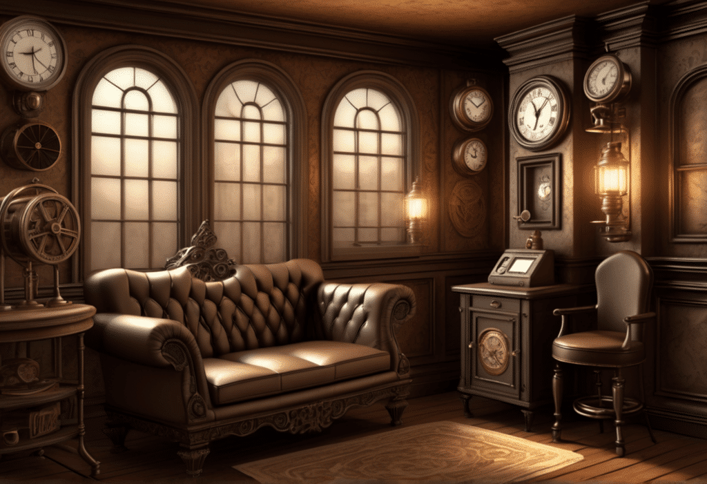 steampunk victorian style home decor aesthetic