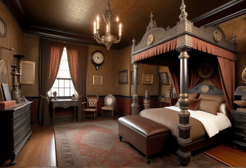 steampunk victorian style home decor aesthetic