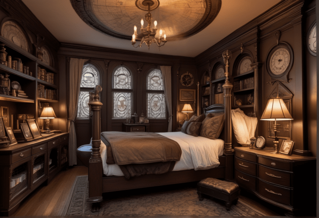 steampunk victorian style home decor aesthetic