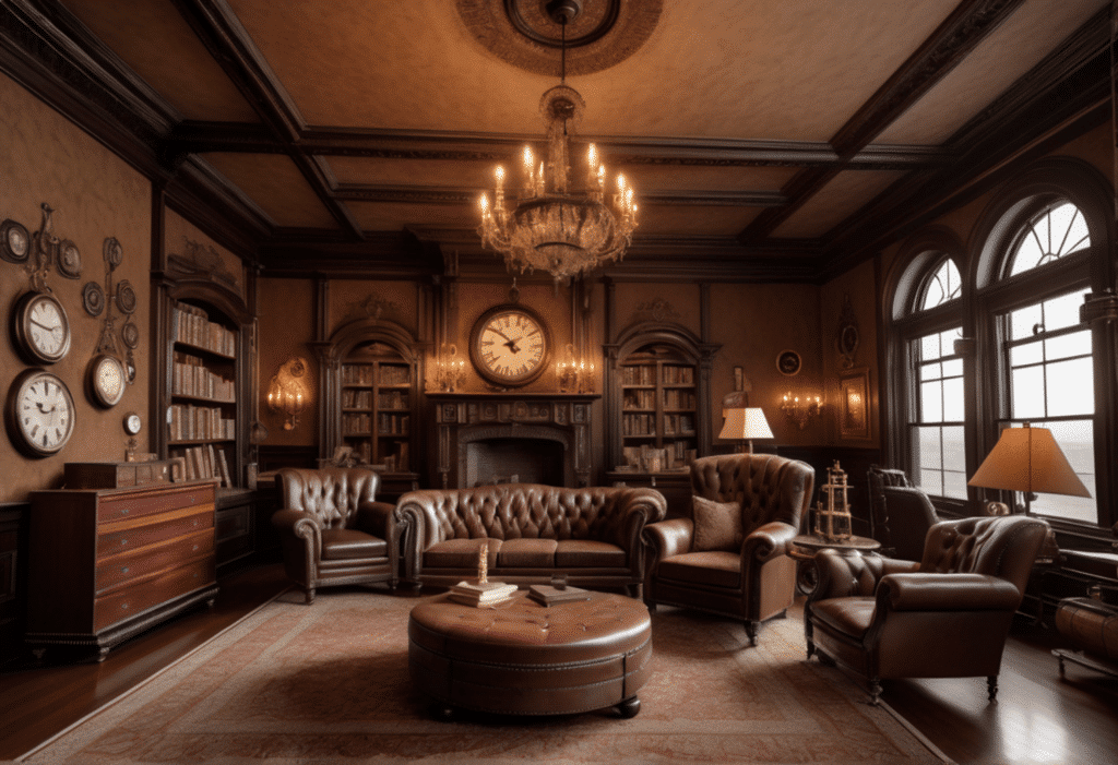 steampunk victorian style home decor aesthetic