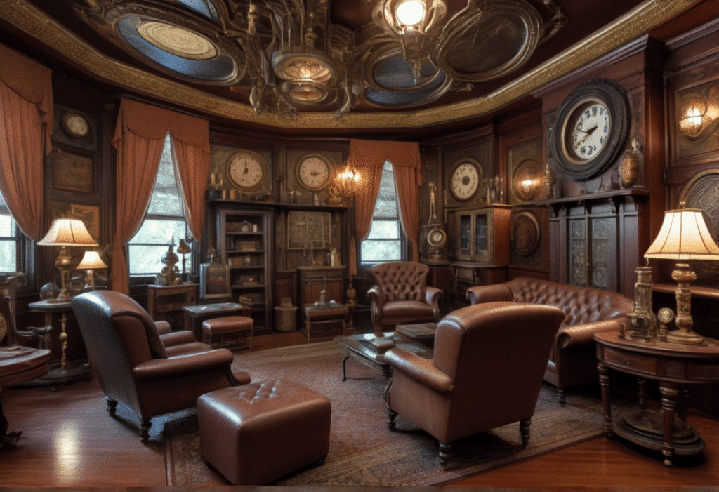 steampunk victorian style home decor aesthetic