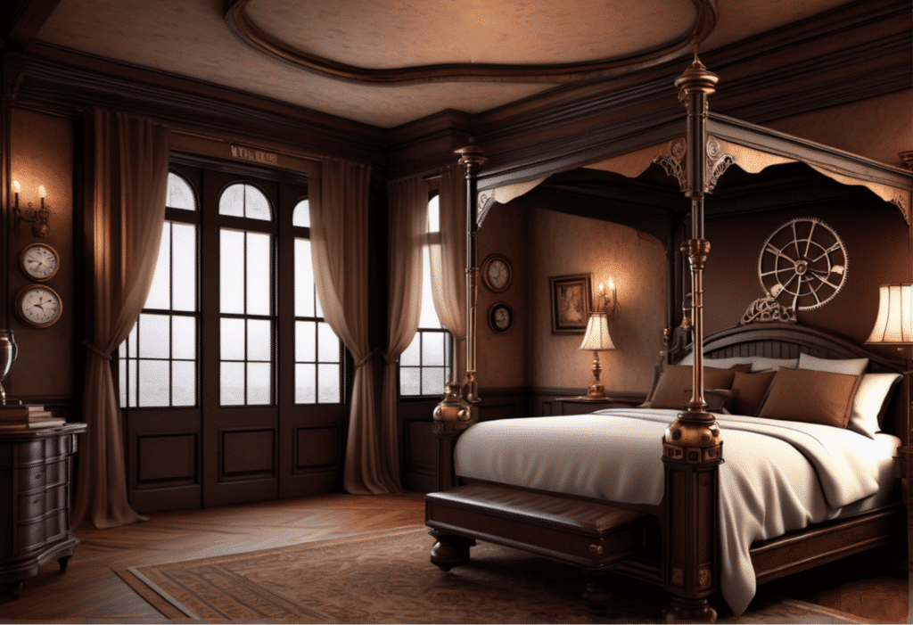 steampunk victorian style home decor aesthetic