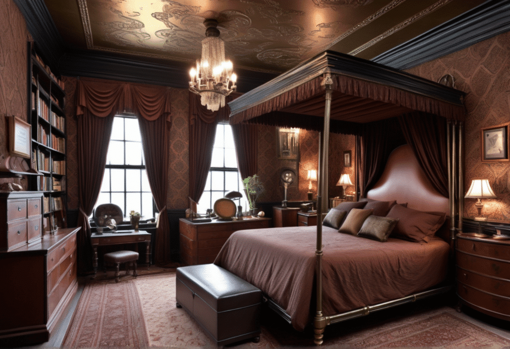 steampunk victorian style home decor aesthetic