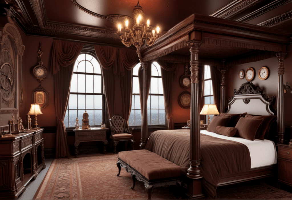 steampunk victorian style home decor aesthetic