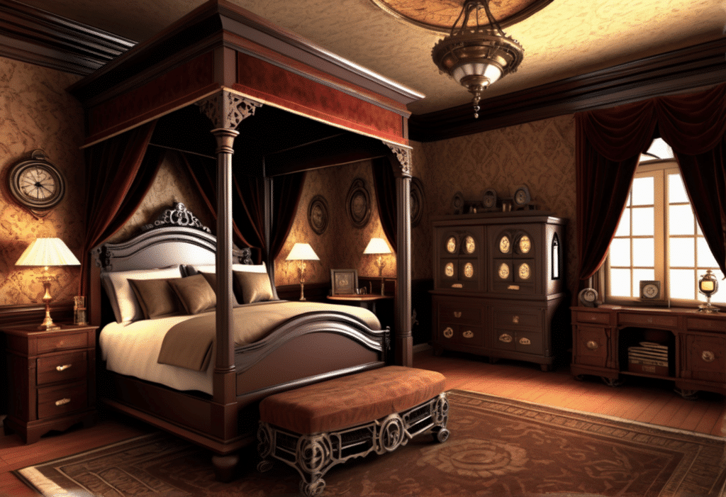 steampunk victorian style home decor aesthetic