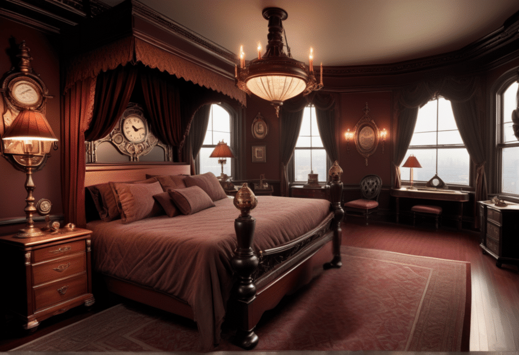 steampunk victorian style home decor aesthetic