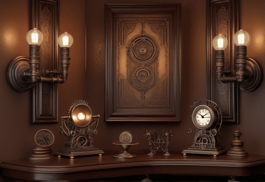 steampunk victorian style home decor aesthetic