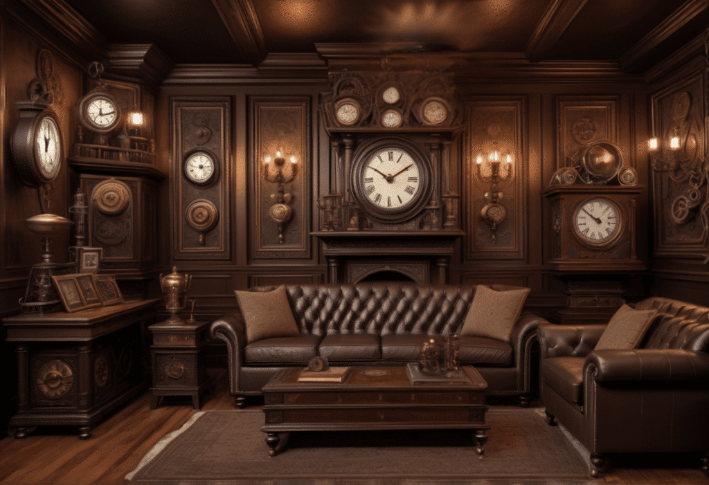 steampunk victorian style home decor aesthetic