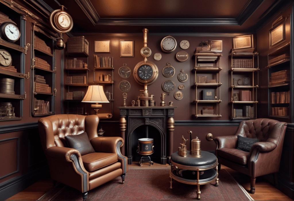 steampunk victorian style home decor aesthetic