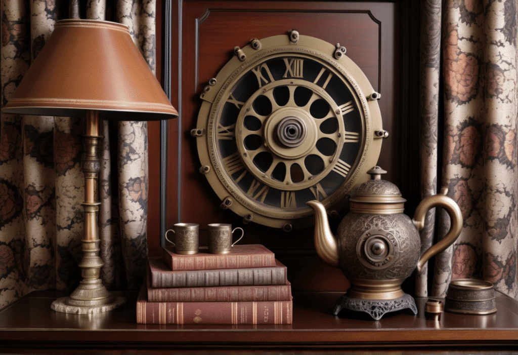 steampunk victorian style home decor aesthetic