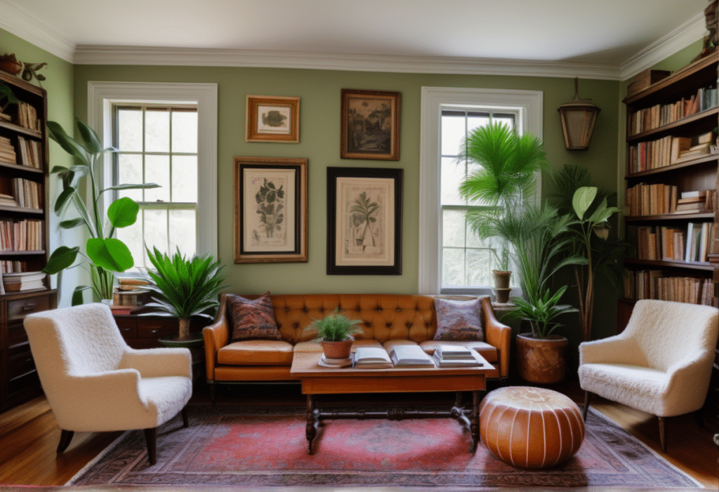 vintage eclectic home decor aesthetic living room pictures