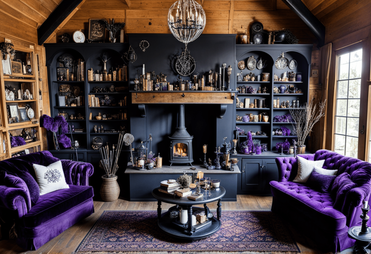 Modern Witchy Cottagecore Living Room Decor Inspiration - Cardinal Memorials