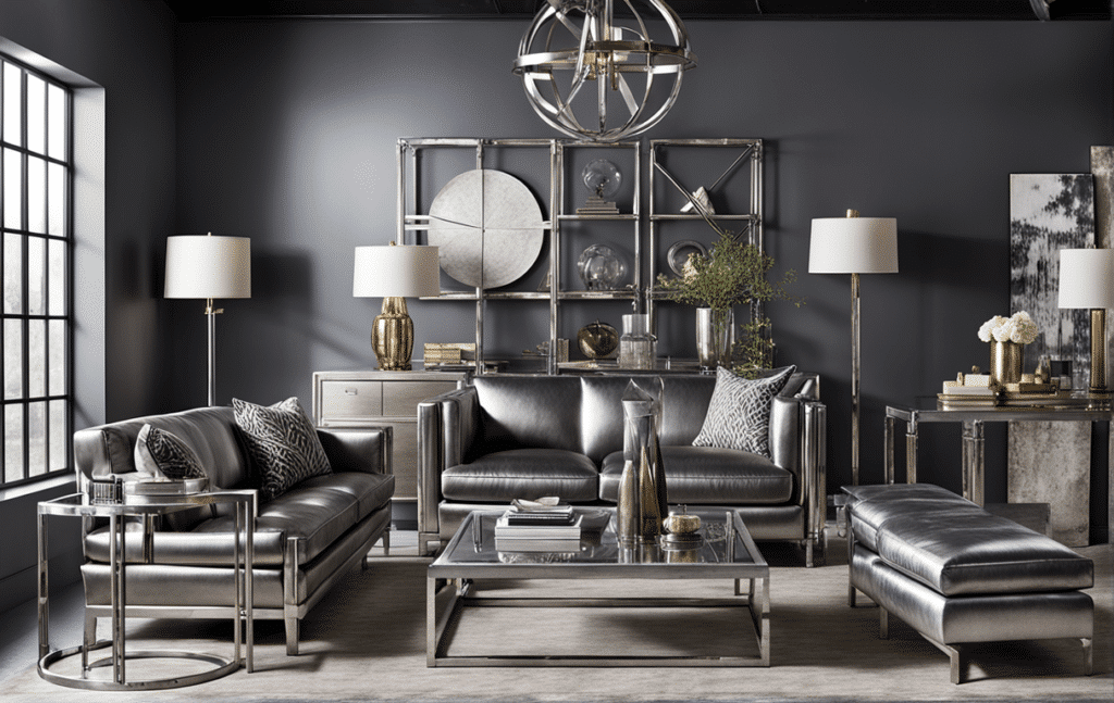 furniture trends 2024 mixed metallic finishes furniture