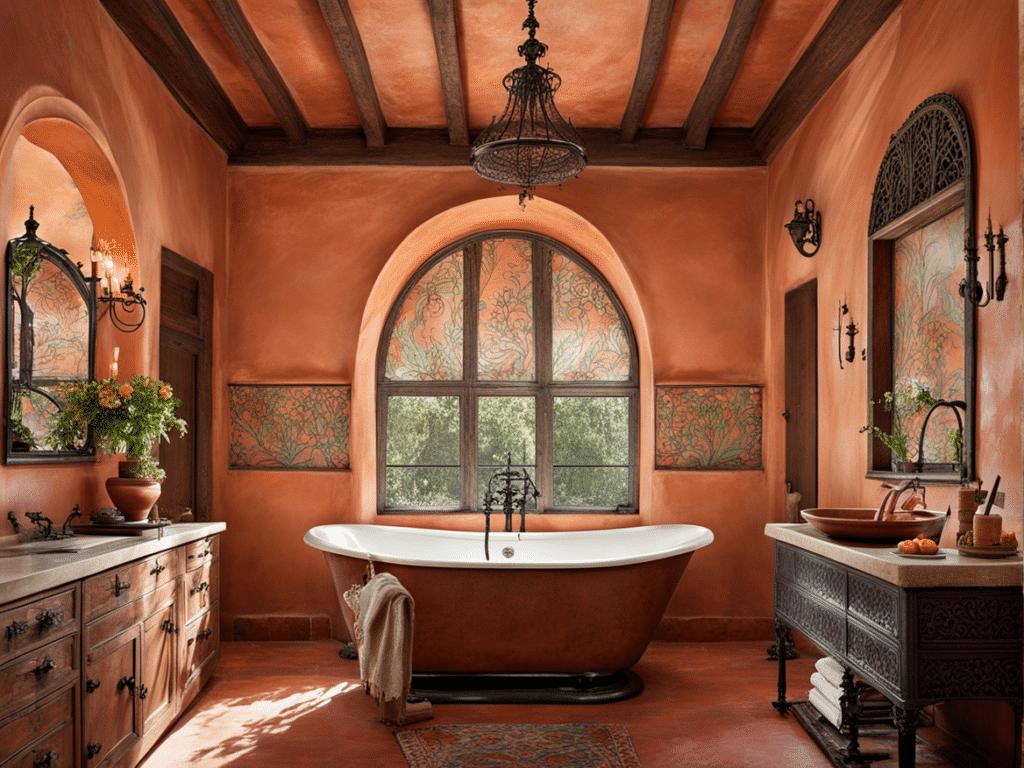 Spanish style house  bathroom