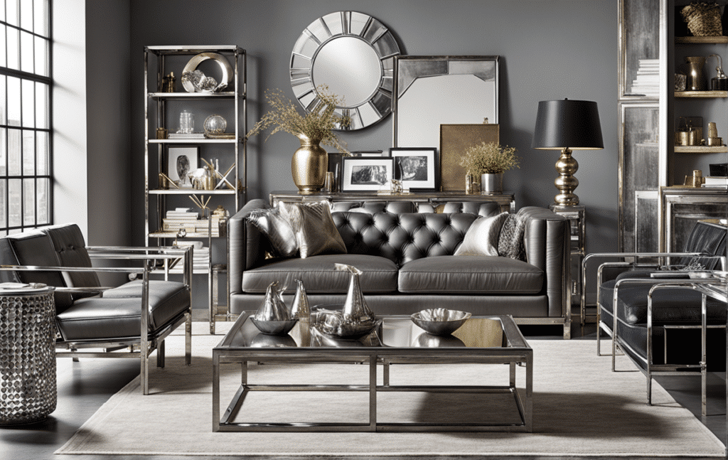 furniture trends 2024 mixed metallic finishes furniture