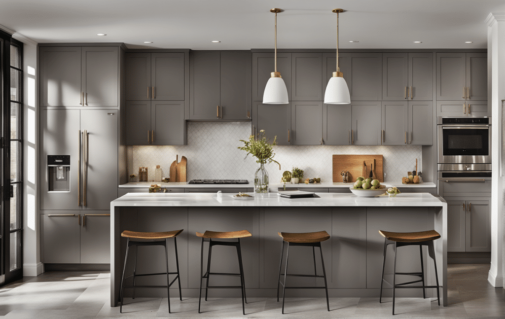 furniture trends 2024 slim shaker kitchen cabinets