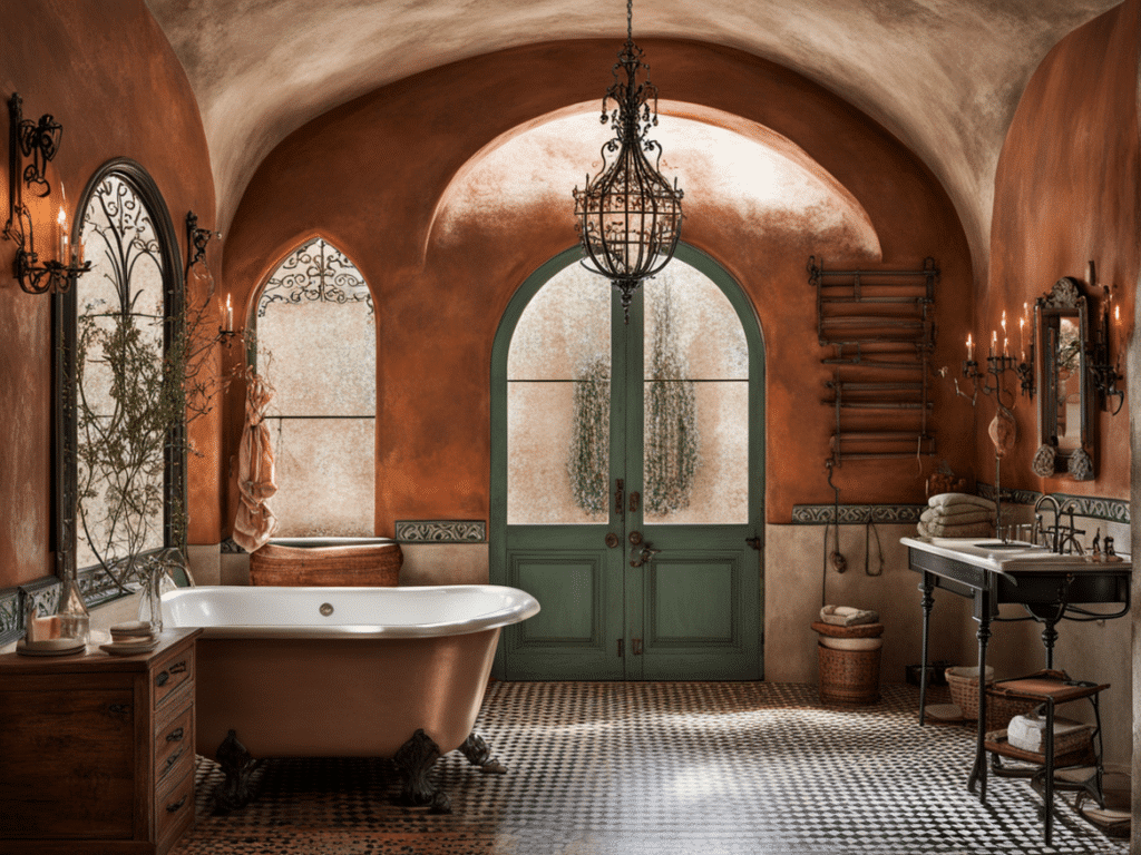 Spanish style house  bathroom