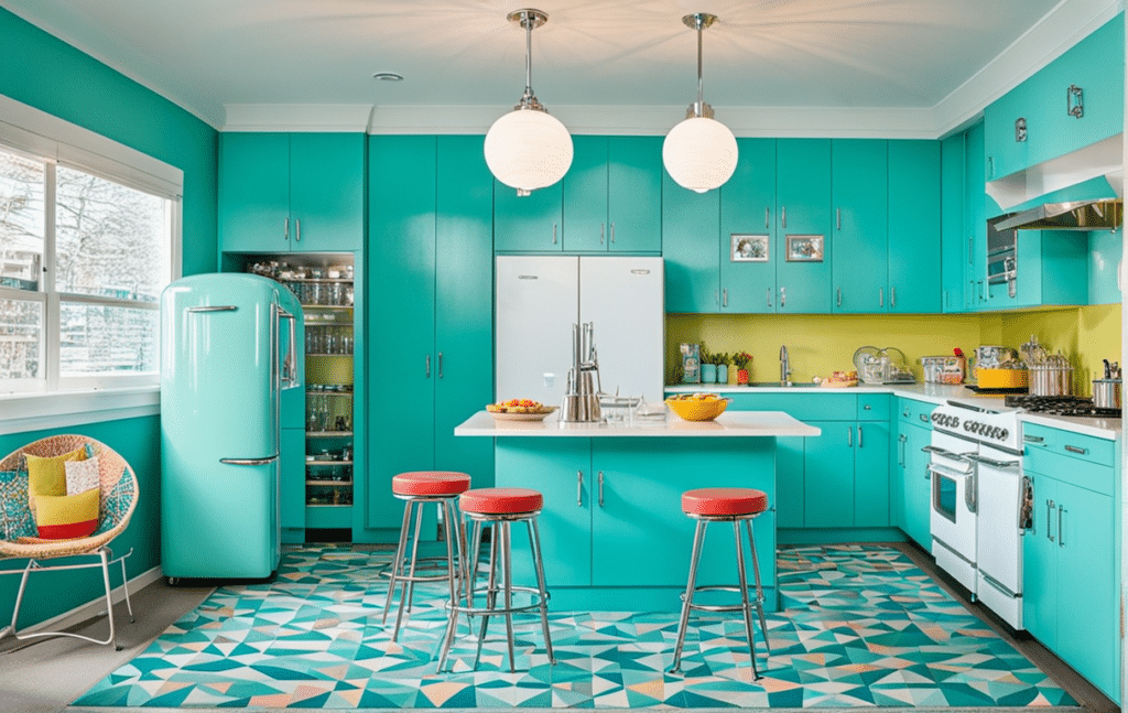 retro kitschy kitchen decor ideas