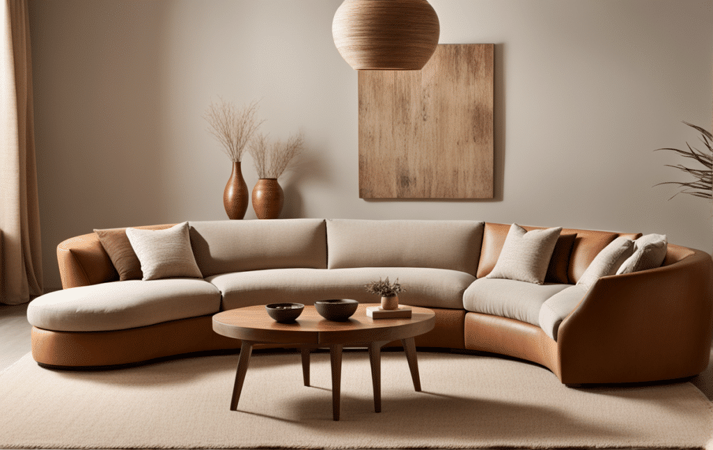 furniture trends 2024 curved silhouette sofa