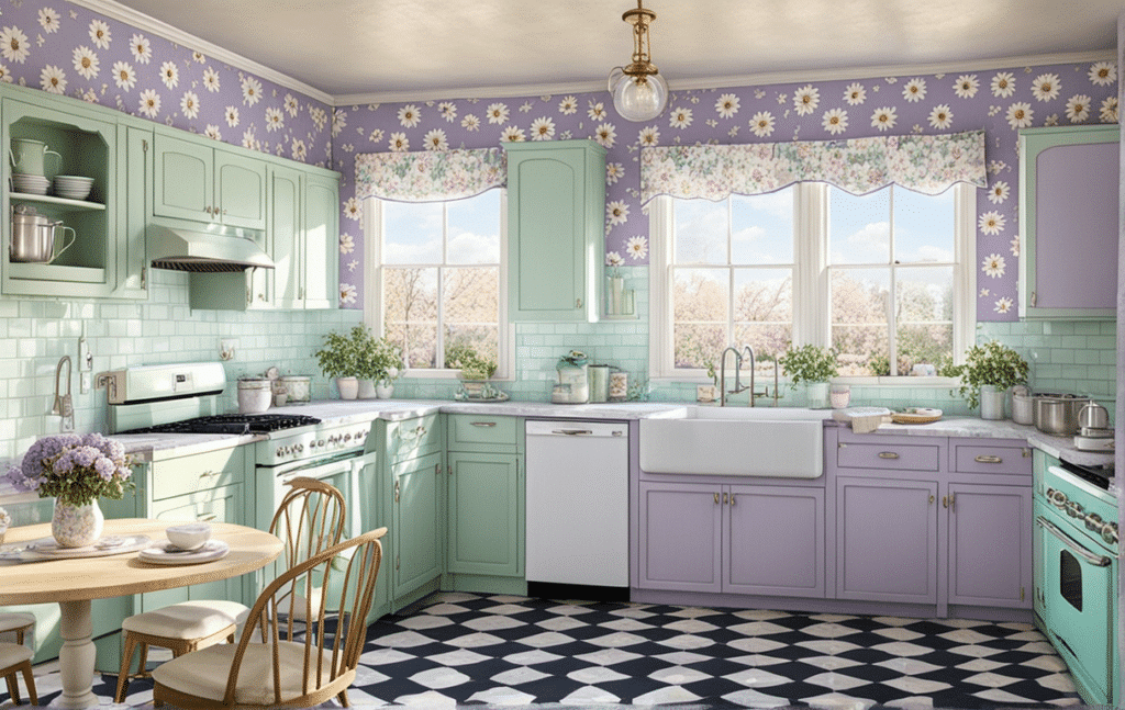 retro kitschy kitchen decor ideas