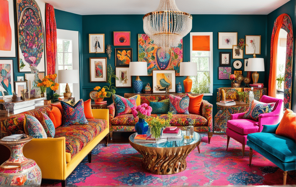 furniture trends 2024 maximalist living room furniture