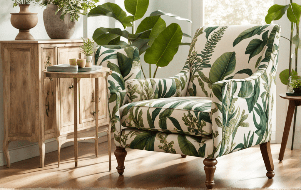 furniture trends 2024 botanical upholstery chair furniture