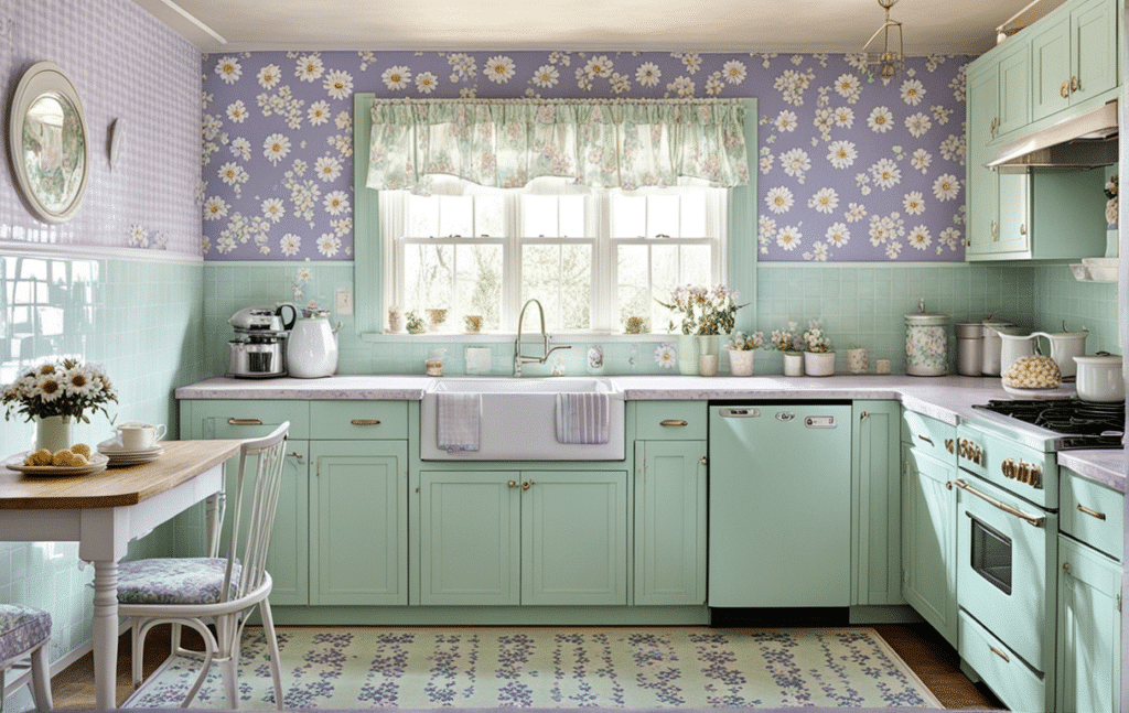 vintage kitschy kitchen decor ideas