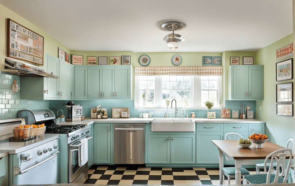 vintage kitschy kitchen decor ideas