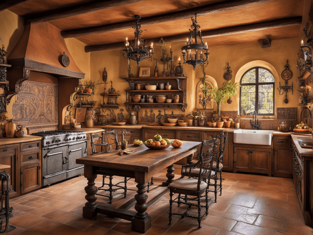 spanish style kitchen - spanish revival kitchen