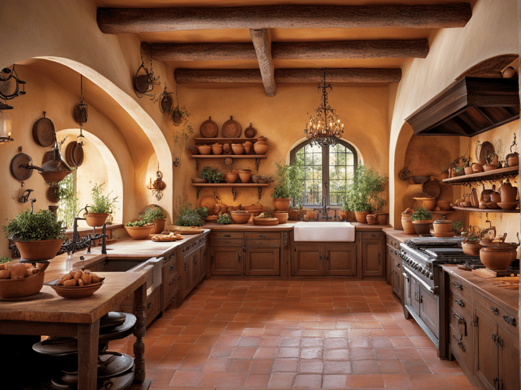 spanish style kitchen - spanish revival kitchen