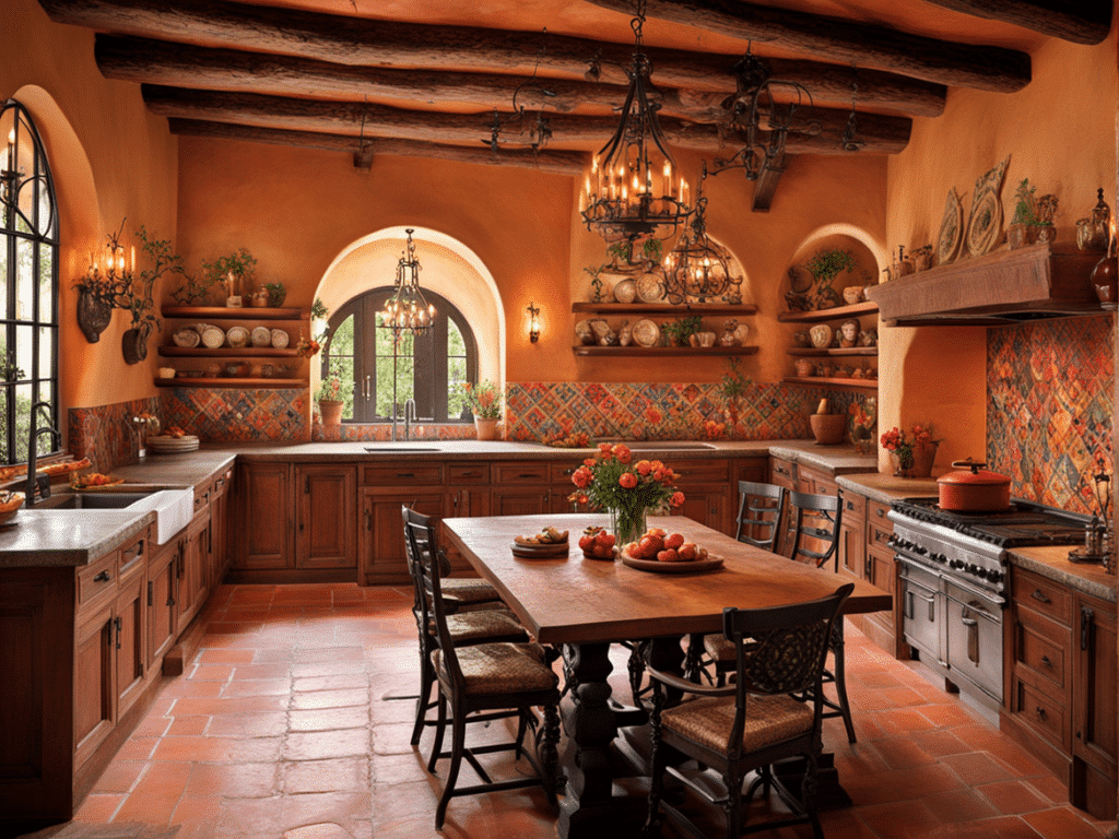 spanish style kitchen - spanish revival kitchen