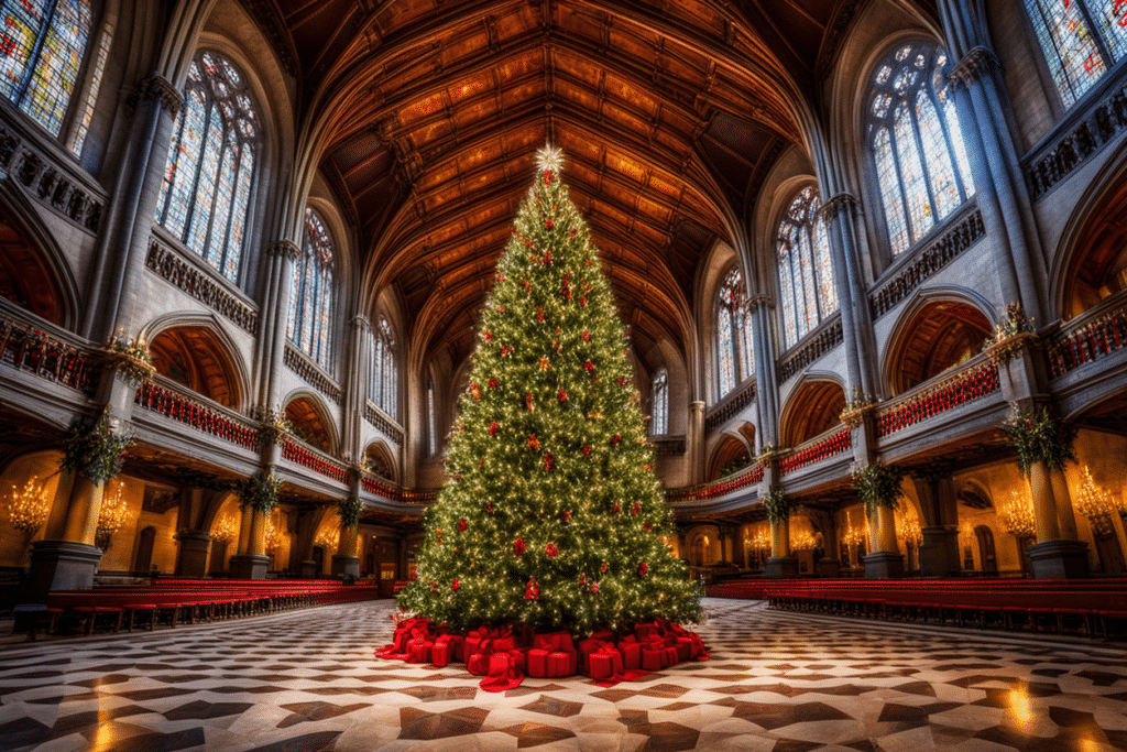 red Christmas tree decorations