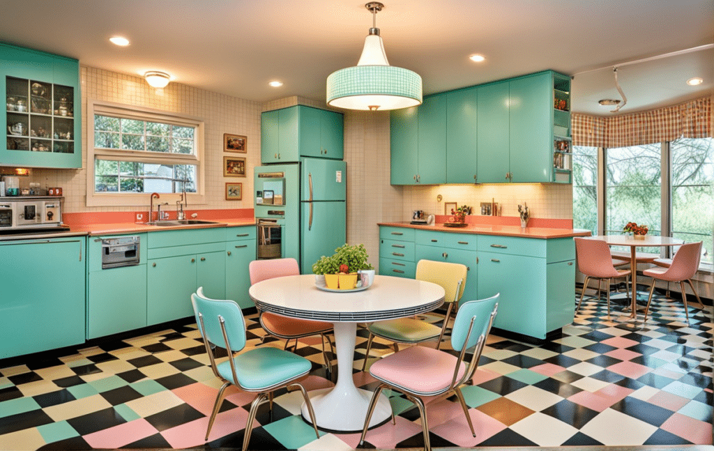 vintage kitschy kitchen decor ideas