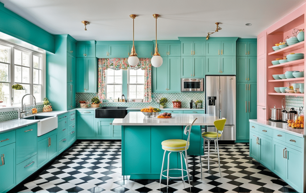 vintage kitschy kitchen decor ideas