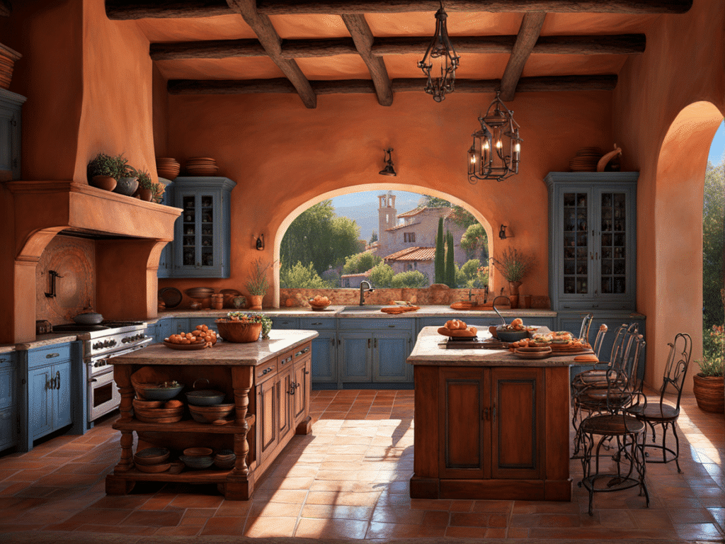 spanish style kitchen - spanish revival kitchen