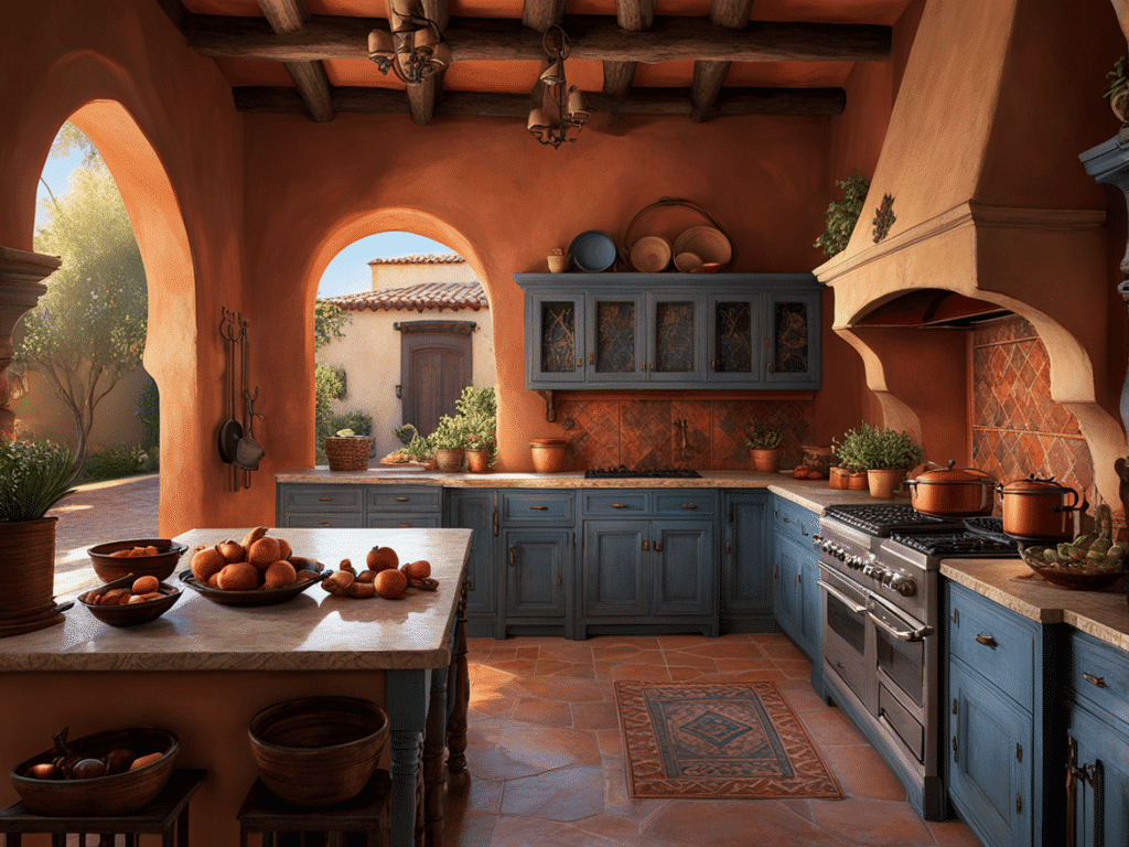 spanish style kitchen - spanish revival kitchen