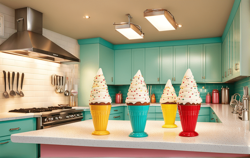 retro kitschy kitchen decor ideas