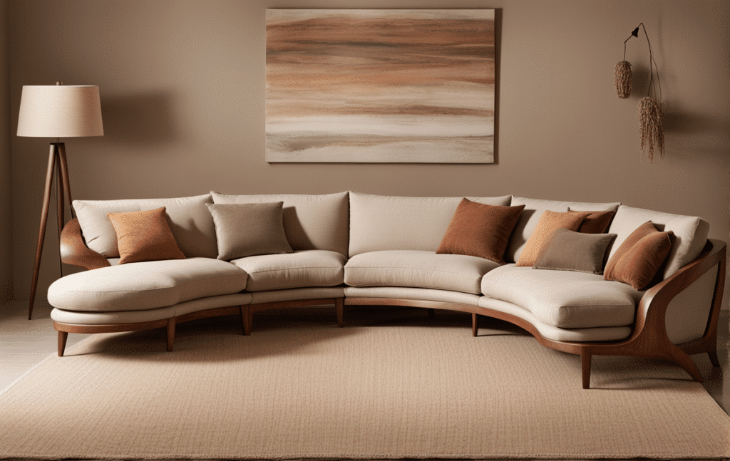 furniture trends 2024 curved silhouette sofa