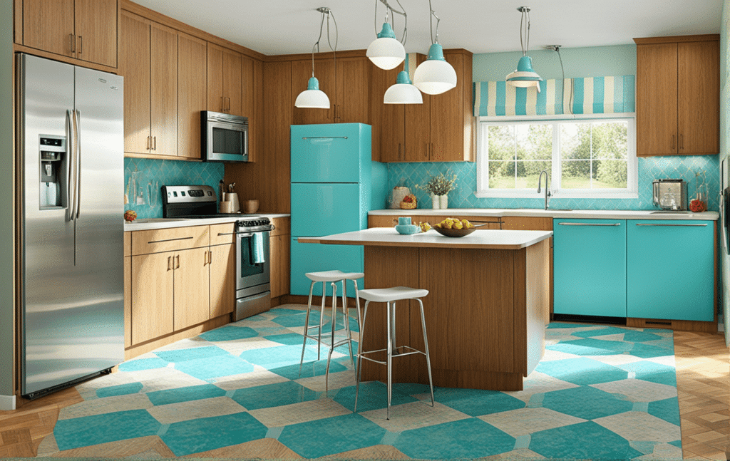 retro kitschy kitchen decor ideas