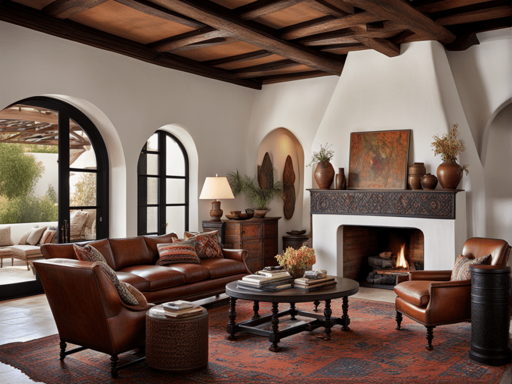 Spanish style house living room