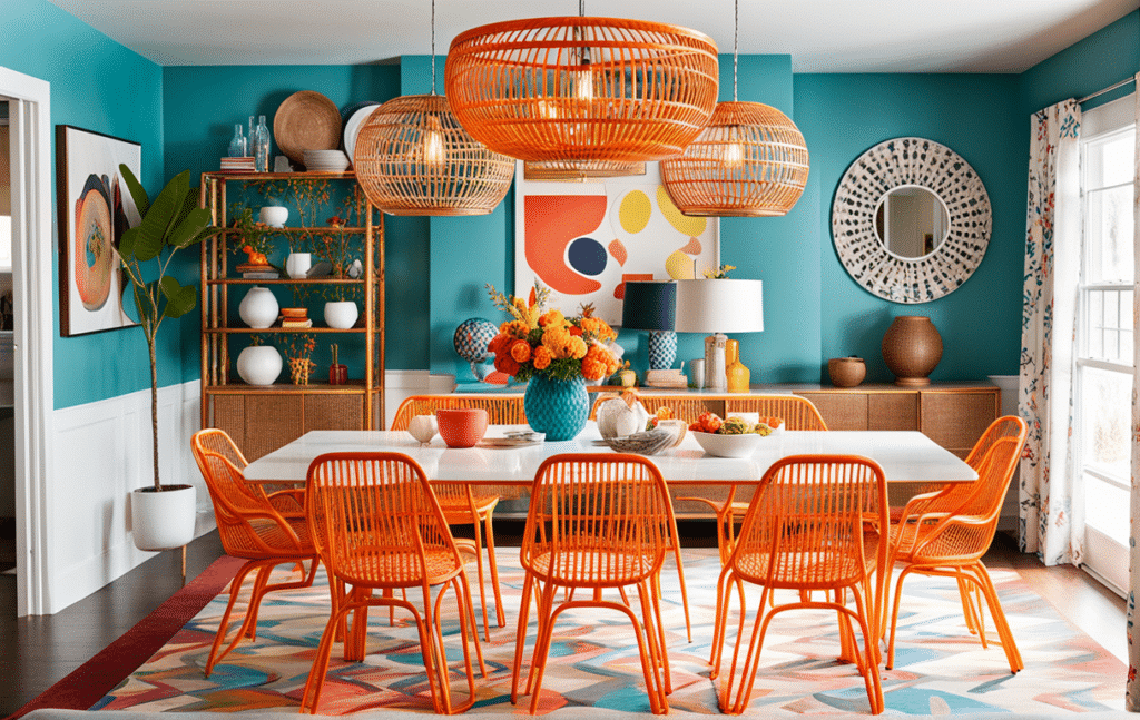 furniture trends 2024 retro dining room furniture