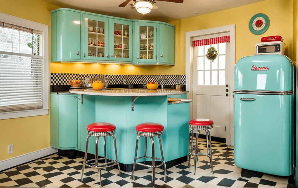 retro kitschy kitchen decor ideas