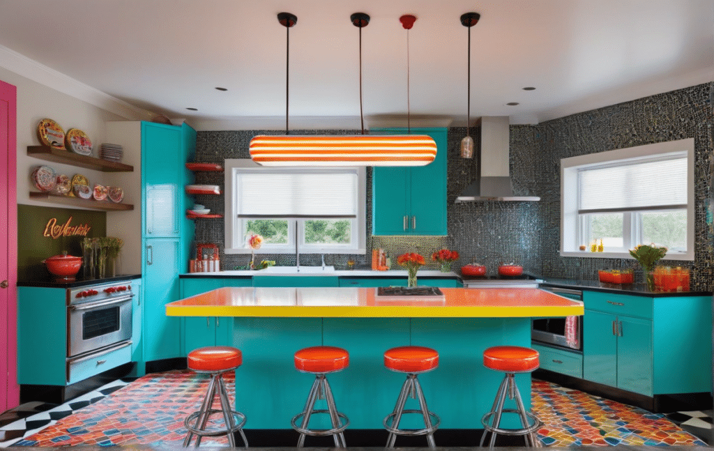 modern kitschy kitchen decor ideas