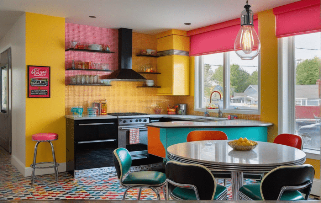 vintage kitschy kitchen decor ideas