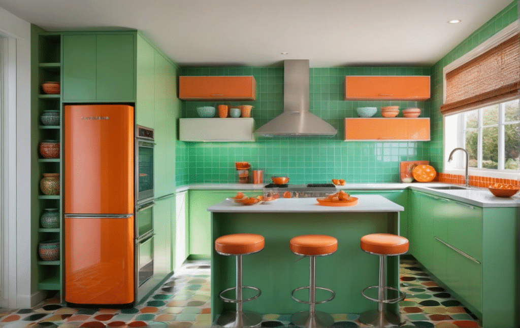 vintage kitschy kitchen decor ideas