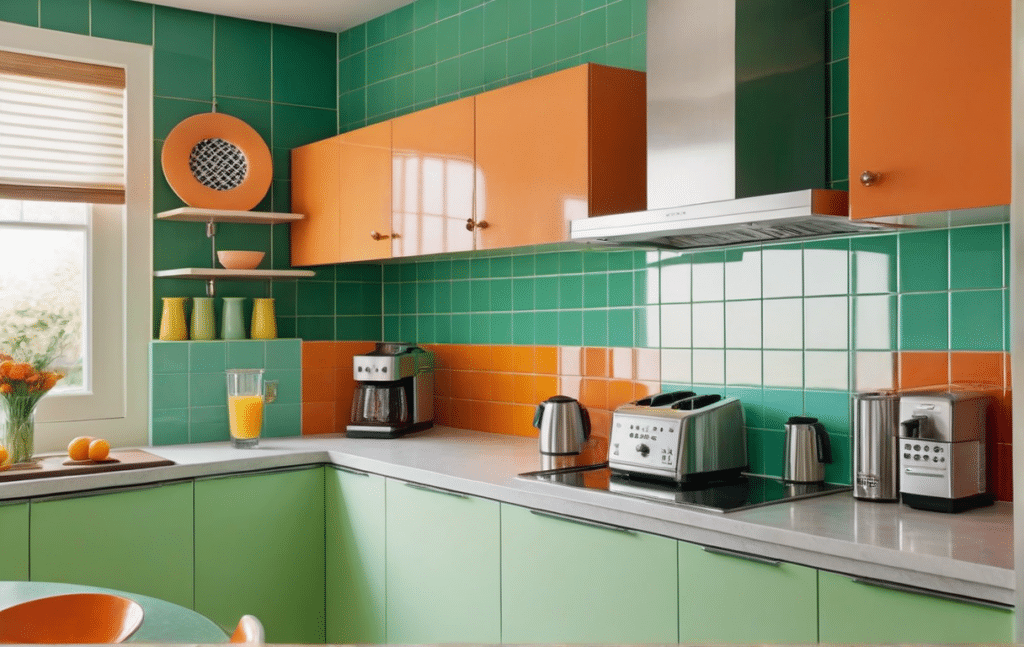 vintage kitschy kitchen decor ideas