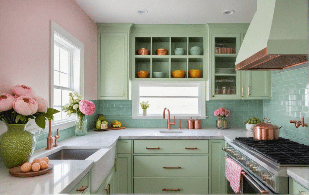 vintage kitschy kitchen decor ideas