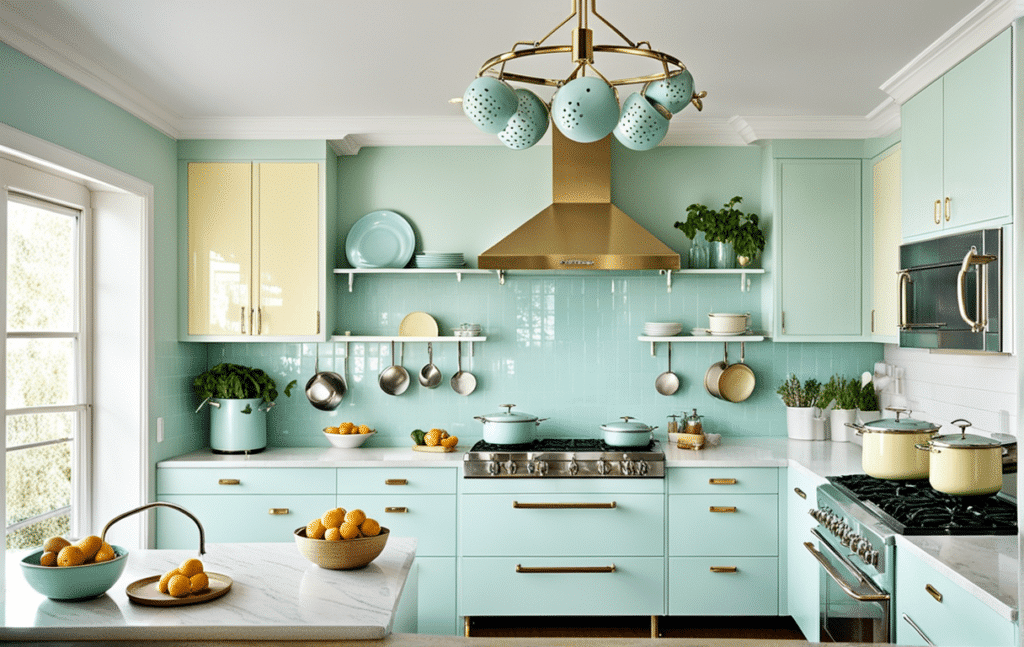 vintage kitschy kitchen decor ideas