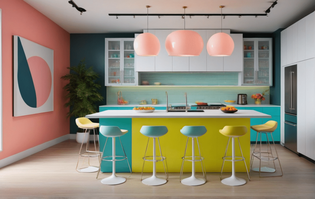 retro kitschy kitchen decor ideas