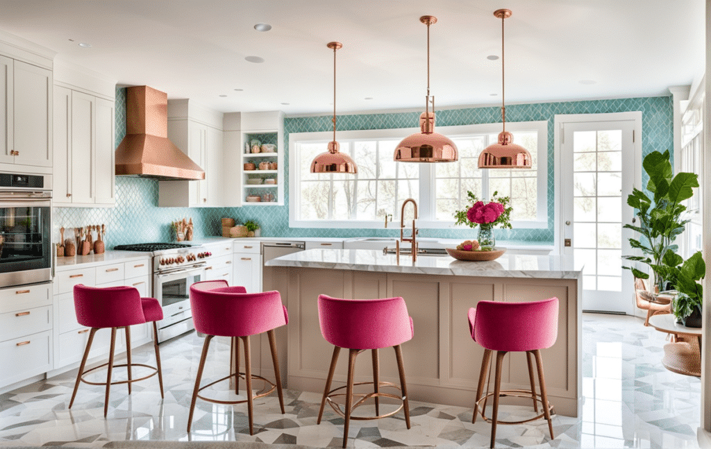 modern kitschy kitchen decor ideas